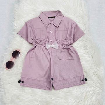 Peach Short Jumpsuit