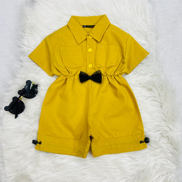 Yellow Short Jumpsuit