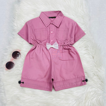 Pink Short Jumpsuit